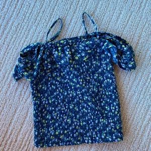 Abercrombie Kids Floral Off The Shoulder Top